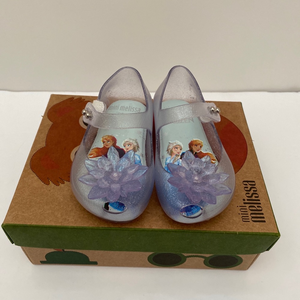 NIB Mini Melissa Frozen Mary Janes Shoes - Size 5